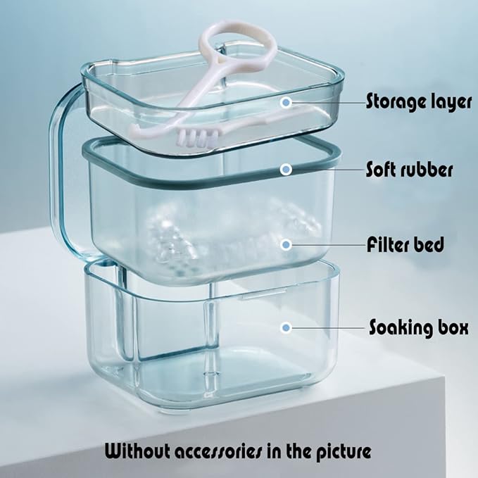 MURRI&MURRDI Retainer Case, Denture Bath Box - Image 2
