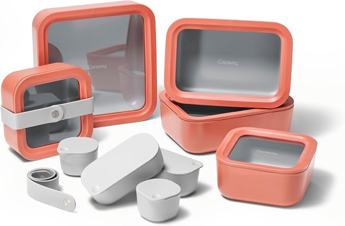 Caraway 14pc Glass Food Storage Container Set by Caraway