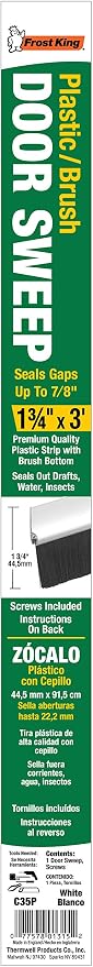 Frost King C35PH Plastic Brush Door Sweep, 1-3/4 inch x 36 inches - Image 2