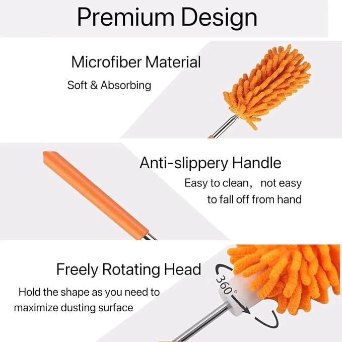 Microfiber Duster for Cleaning, Small Dusters for Cleaning Office Car Computer - Image 3