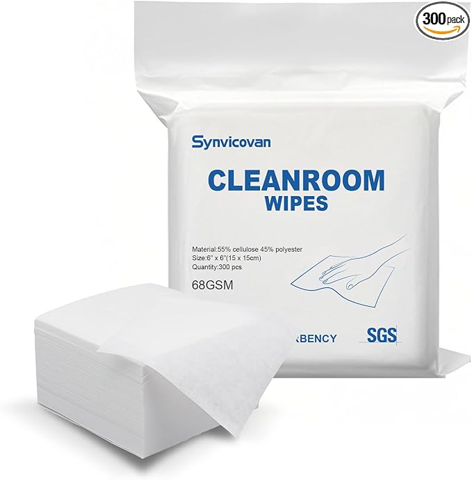 Cleanroom Wipes 6"x6" Lint Free Wipes by Unknown