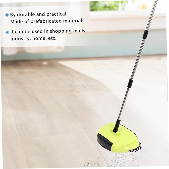 3 1 Hand Push Cleaning Tools for Home Floor Rugs Lazy Dustpan Trash Bin Vacuum - Image 3