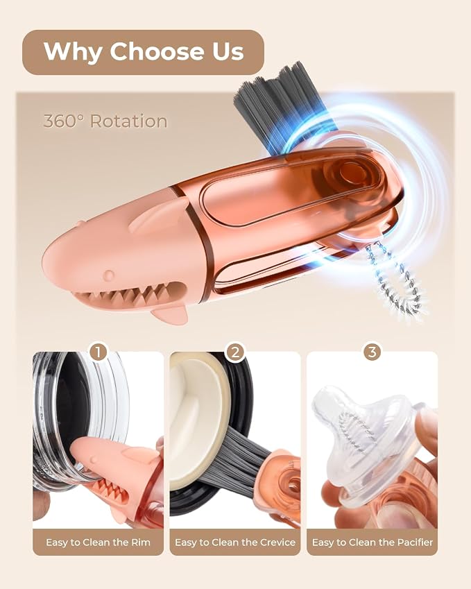 3 in 1 Multifunctional Cup Lid Cleaning Brush, Cup Crevice Cleaning Tools - Image 4