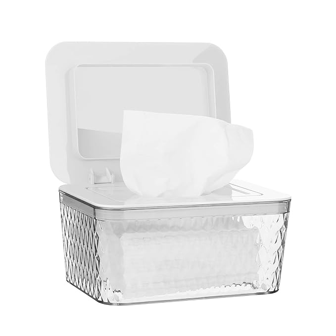 Wipes Dispenser, One-Handed Operation Wipe Holder by Whiidoom