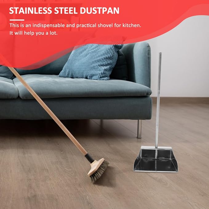 Cabilock Stainless Steel Upright Dustpan - Image 3