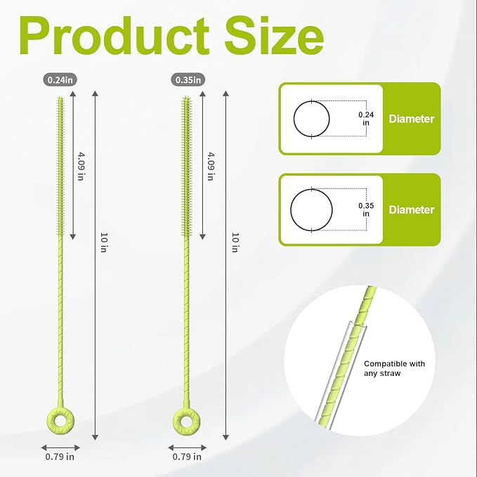 YOTIME Silicone Straw Cleaner Brush - Image 2