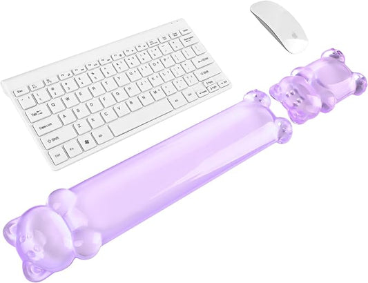 Gel Keyboard and Mouse Wrist Rest Set – Clear Wrist Rest by Sumgsn