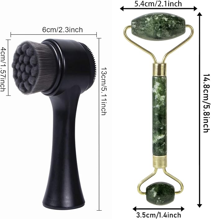 Face Brush 2 in 1, Silicone Facial Cleansing Exfoliating Brush Soft Bristles - Image 6