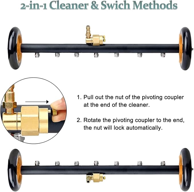 Pressure Washer Undercarriage Cleaner, Upgrade Extended 24 Inch Power Washer - Image 6