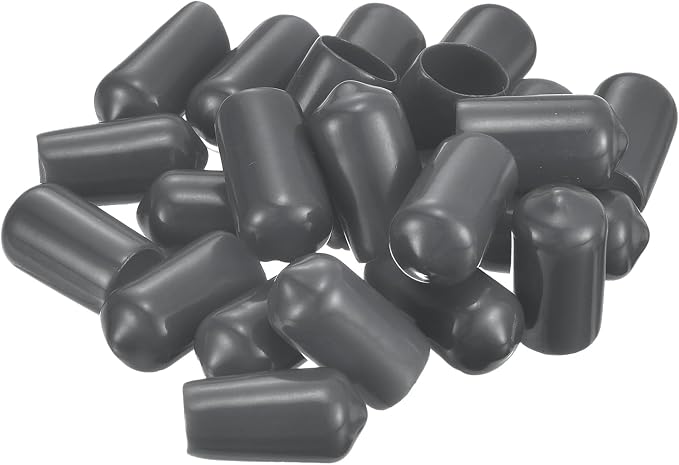 uxcell 20pcs Rubber End Caps 5.5mm ID Vinyl Round Tube Bolt Cap Cover Thread - Image 4