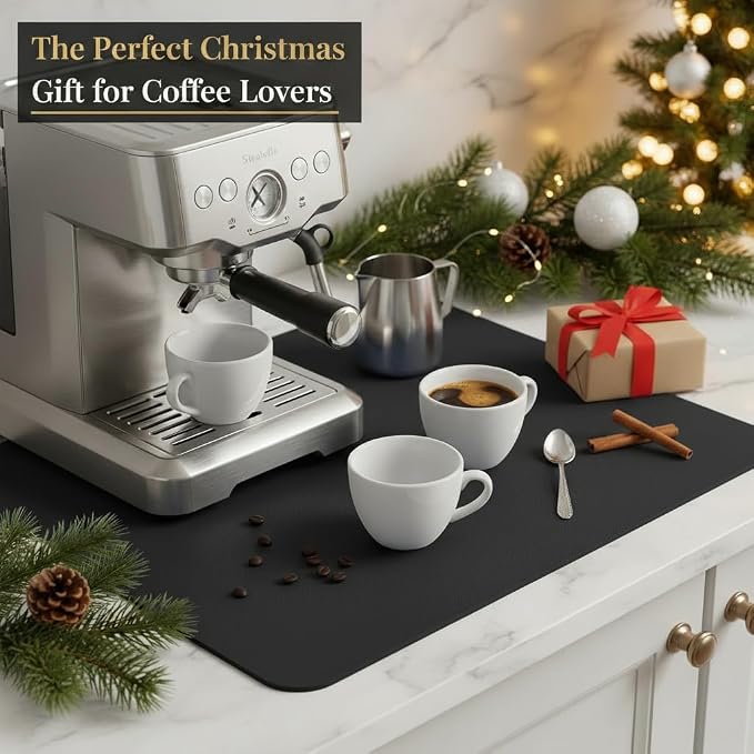 Dish Drying Mat Super Absorbent – 17" x 31" Coffee Mat - Image 9