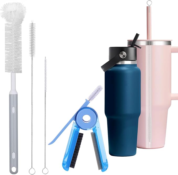 XANGNIER 4 PCS Water Bottle Cleaner Brush Kit by XANGNIER