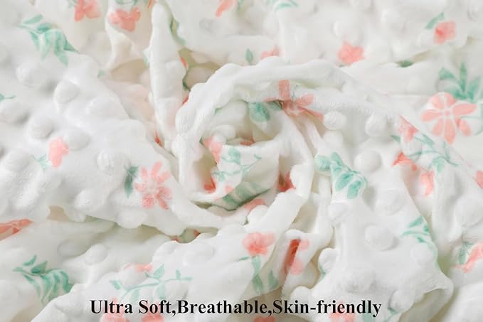 Dot Bassinet Sheet Set 2 Pack Stretch Fitted Bedside Sleeper Bassinet Sheets Sheets,Ultra Soft, for Baby Girls and Boys Pink, Floral