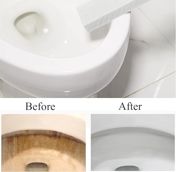 8 Pack Pumice Stone for Toilet Bowl Cleaning, Scouring Stick Remove Hard Water - Image 6