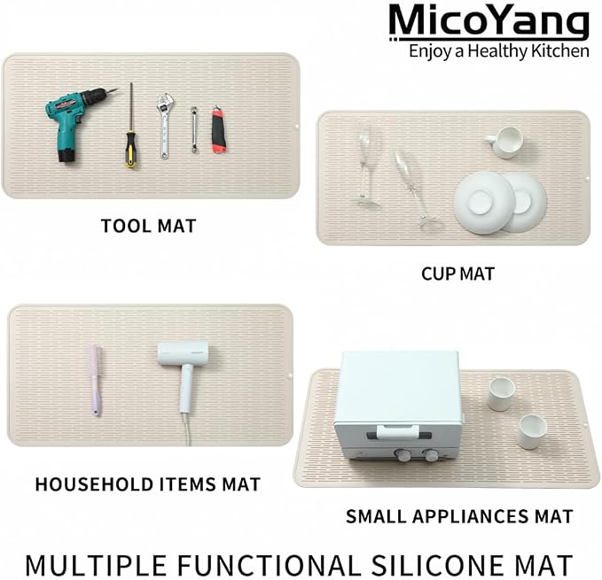 Silicone Dish Drying Mat for Multiple Usage, Easy clean, Eco-friendly, - Image 4