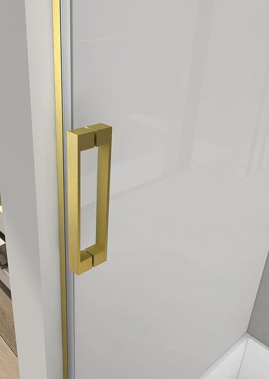 Sunrosa Semi-Frameless Tub Shower Door, 59-2/8"W 60" H Single Sliding Door - Image 2