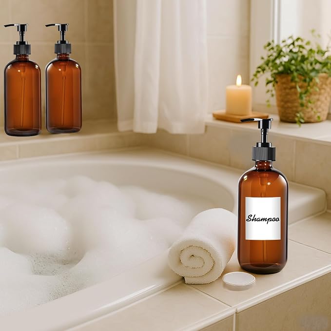 12 Pack Amber Glass Bottles 16oz - Image 7