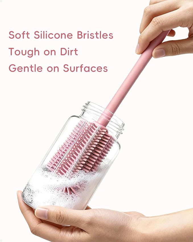 Silicone Cleaning Brush Kit, Water Bottle and Straw Cleaner Brush Set - Image 4