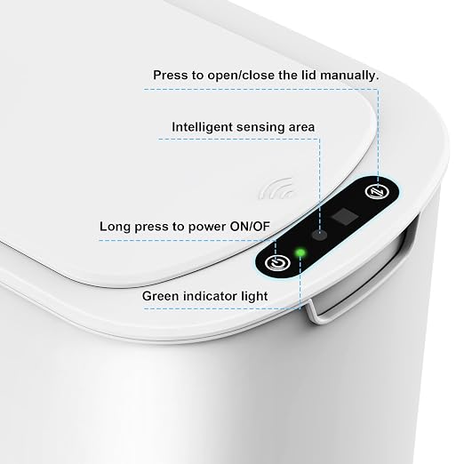 Cesun Motion Sensor Trash Can, 5 Gallon Automatic Bathroom Garbage Can - Image 5