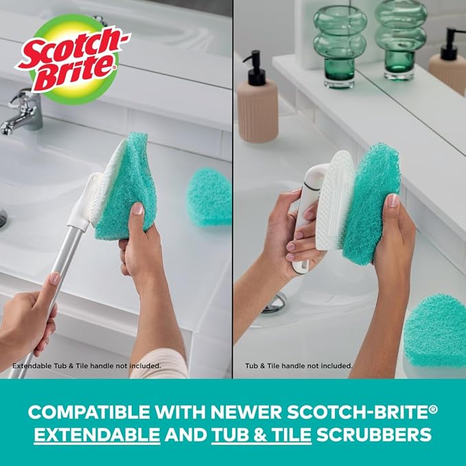 Scotch-Brite Non-Scratch Tub & Tile Scrubber Refill Pads - Image 6