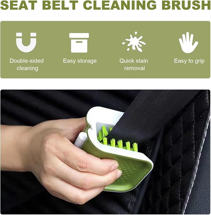 Car Seat Belt Cleaning Brush, U-Shaped Auto Interior Washing Brush - Image 4