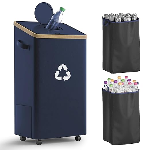 26 Gallon Recycling Bin for Kitchen, 100L Recycle Bin by Eikovia