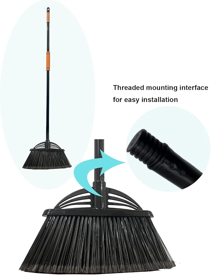 Four-Section Rod Long-Handled Broom, Heavy-Duty Broom, Angle Broom - Image 4