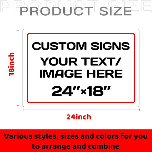 Personalized signs, Aluminum Weatherproof Metal Sign, Optional reflective - Image 2