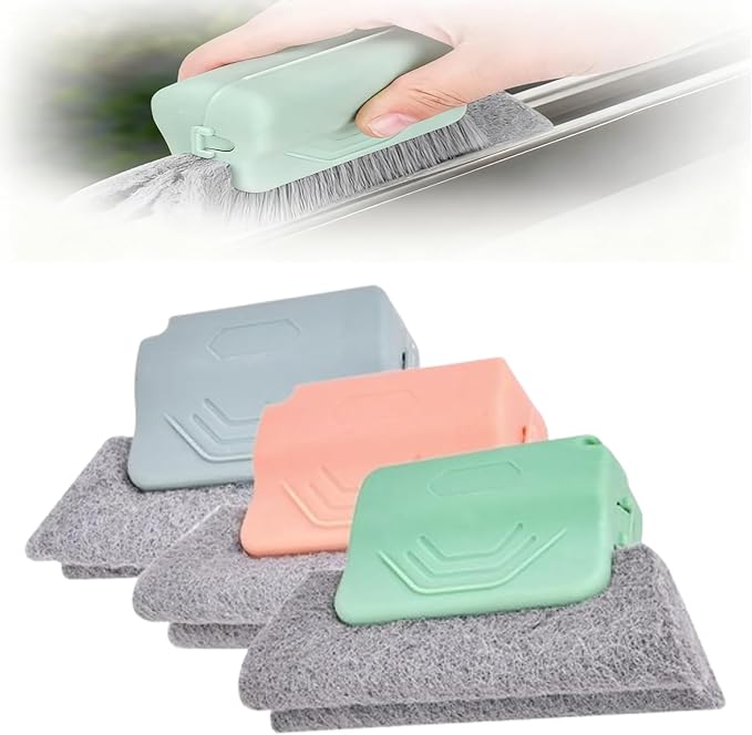 Magic Window Track Cleaner, Window Groove Cleaning Brush Hand-held Magic by Morekfly