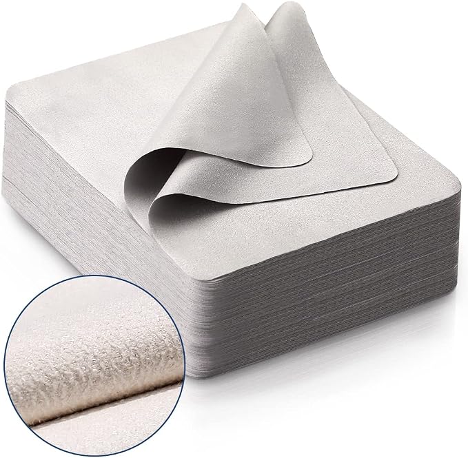 100 PCS Glasses Clean Cloth Suede, Lens Clean Cloth by iGeyzoe