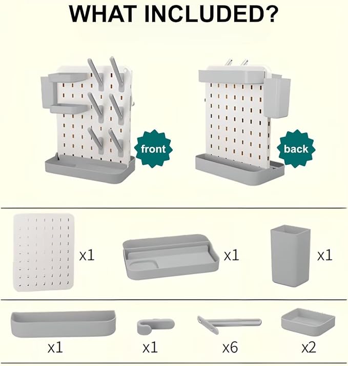 Baby Bottle Drying Rack with Brush & Soap Organizer, Space Saving Countertop - Image 8