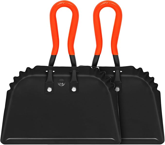 Metal Dust Pans Heavy Duty, 12” Outdoor Dustpan by KalTell
