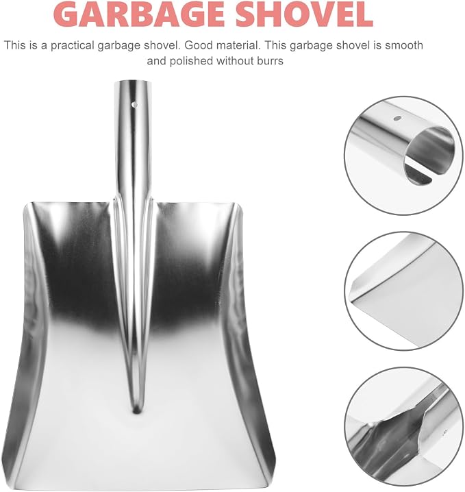 Metal Snow Shovel and Garbage Dustpan - Image 4