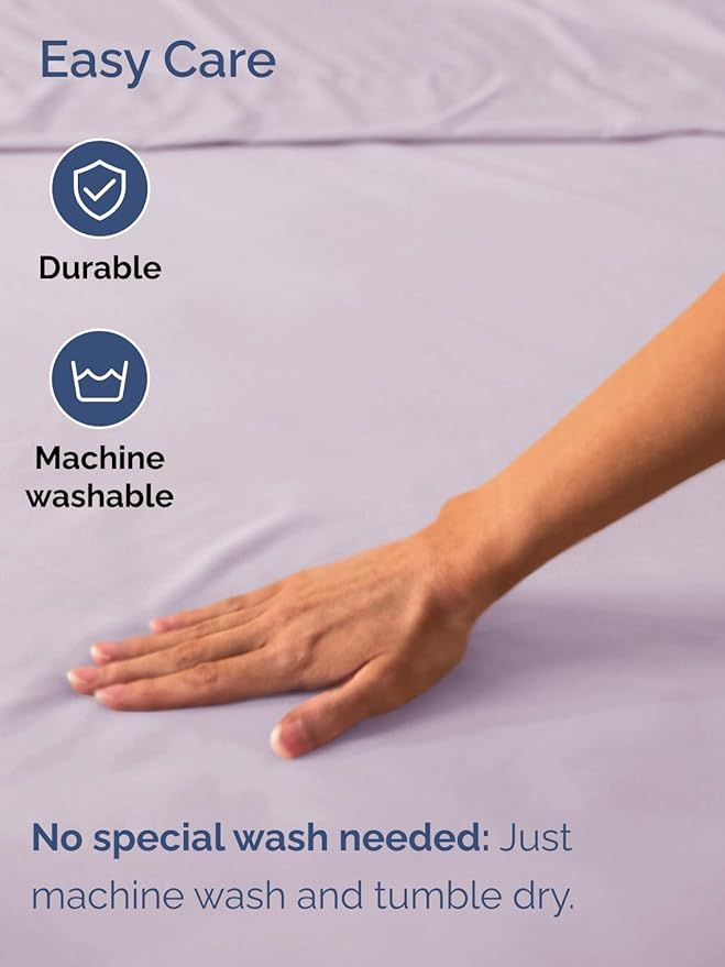Extra Deep Full Fitted Sheet - Hotel Luxury Single Fitted Sheet Only - Easily Fits 18 inch to 24 inch Mattress - Ultra Soft, Wrinkle Free with Extra Deep Pockets - Breathable & Comfy - Light Lavender