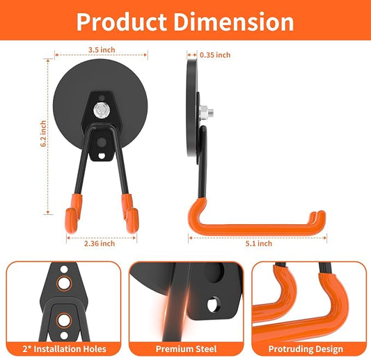 ENUODA Strong Magnetic Hooks Heavy Duty Magnetic Tool Holder Large Magnet Hooks - Image 2