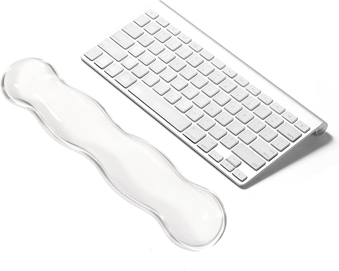 Clear Gel Wrist Rest for Keyboard, Keyboard Wrist Rest for Typing Pain Relief by COPORISO