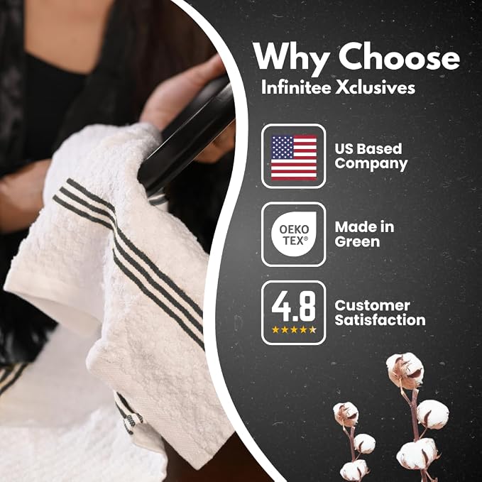 Infinitee Xclusives 100% Cotton Kitchen Towels - Image 5