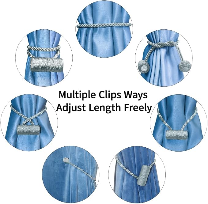 18 Inch Strong Magnetic Curtain Tiebacks, Curtain Holdbacks Modern Upgrade - Image 6