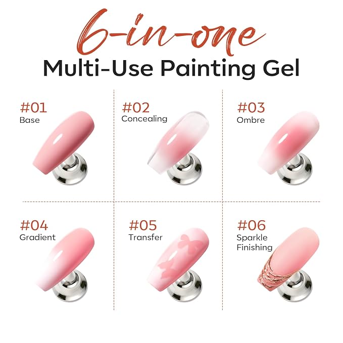 modelones Pat Paint Gel Nail Polish, 1 Jar Soak Off UV Patting Gel Polish - Image 4