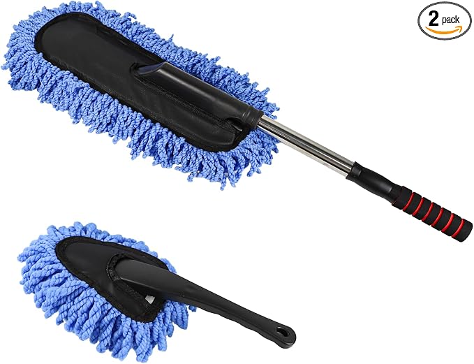 Wuyaoyao 2PCS Car Duster Set, Soft Microfiber Car Duster Interior Exterior by wuyaoyao