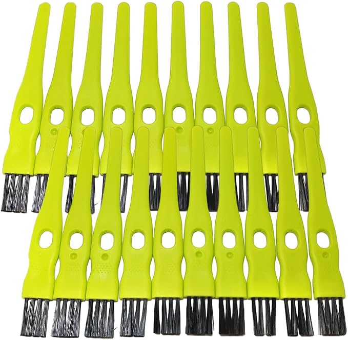 vipolish 20 Pcs 11CM/4.33 Inch Green Plastic Handle Mini Dust Removal Brush by Unknown