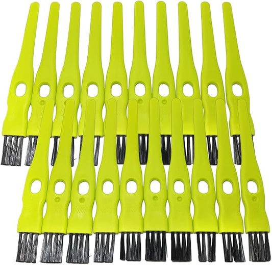 vipolish 20 Pcs 11CM/4.33 Inch Green Plastic Handle Mini Dust Removal Brush by Unknown