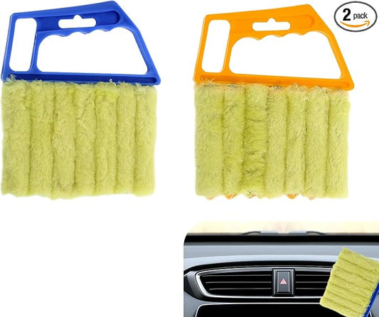 2PCS Blind Cleaner Duster Tool, Microfiber Washable Handheld Mini Duster Brush by Unknown