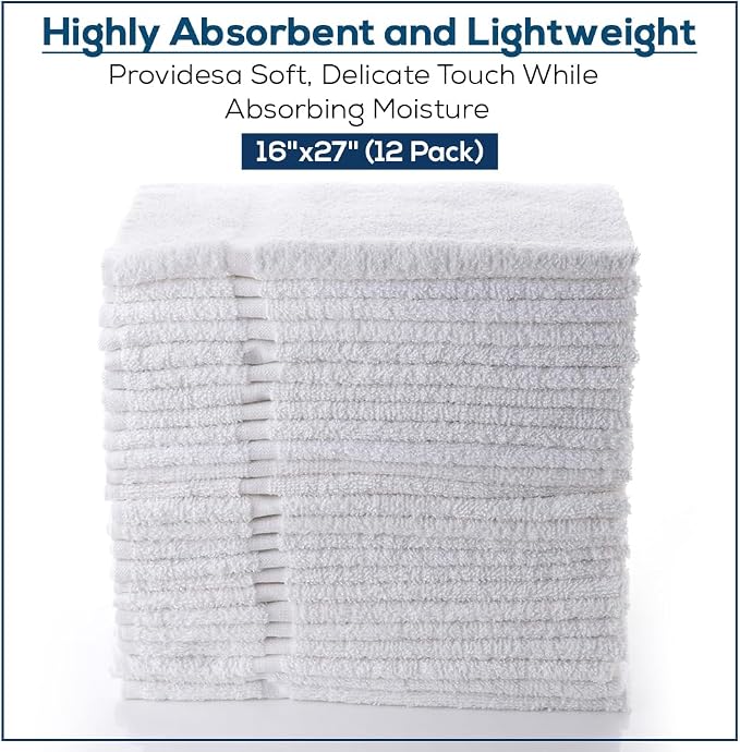 Simpli-Magic 79251 White Hand Towels, 12 Pack - Image 2