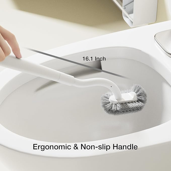 Toilet Cleaner Brush, Diveotree Toilet Brush and Holder - Image 5