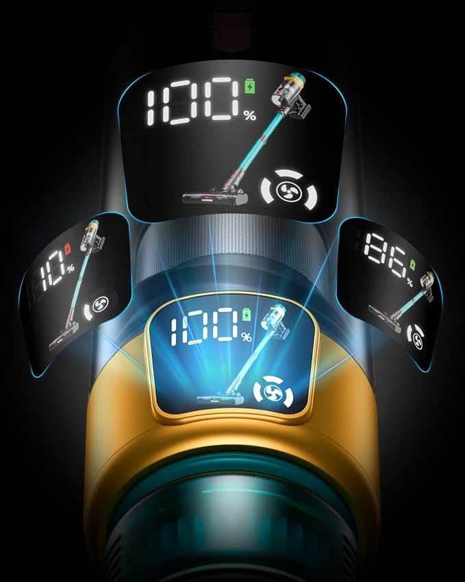 Cordless Vacuum Cleaner, 580W 48KPA 70Mins Vacuum Cleaners - Image 4