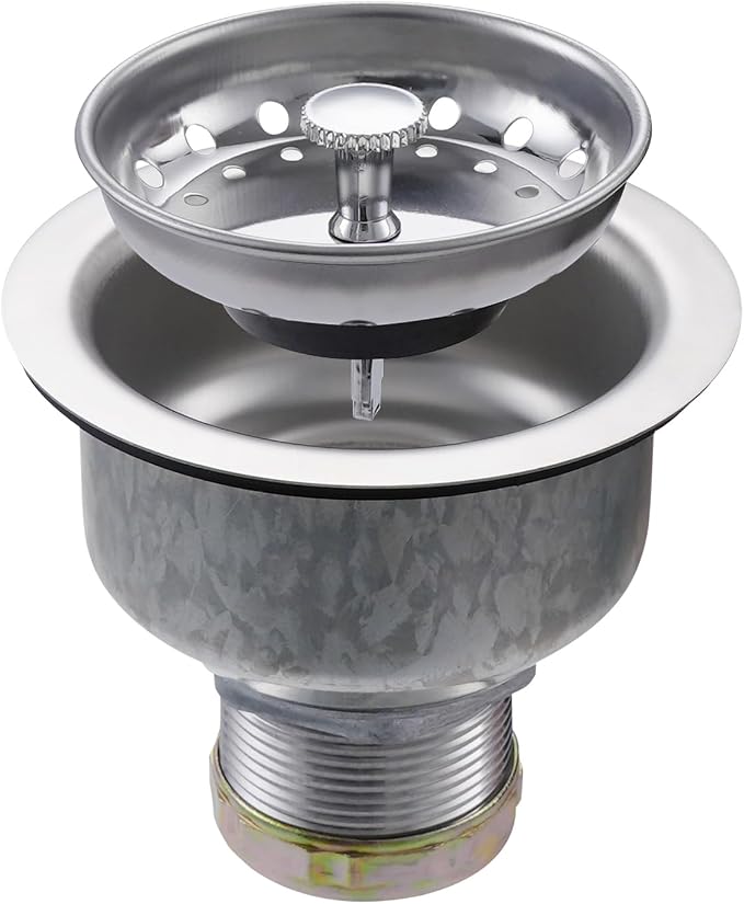 ZM Kitchen Sink Stainless Steel Deep Locking Basket Strainer by ZHUOMINPIPINGSANITARYWARE