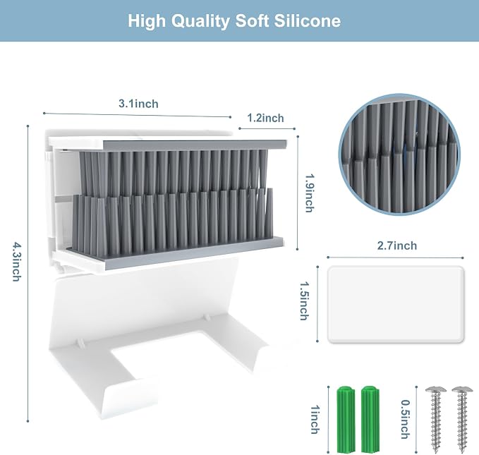 Hair Catcher, Reusable Shower Wall Hair Collector Hair Trap - Image 3