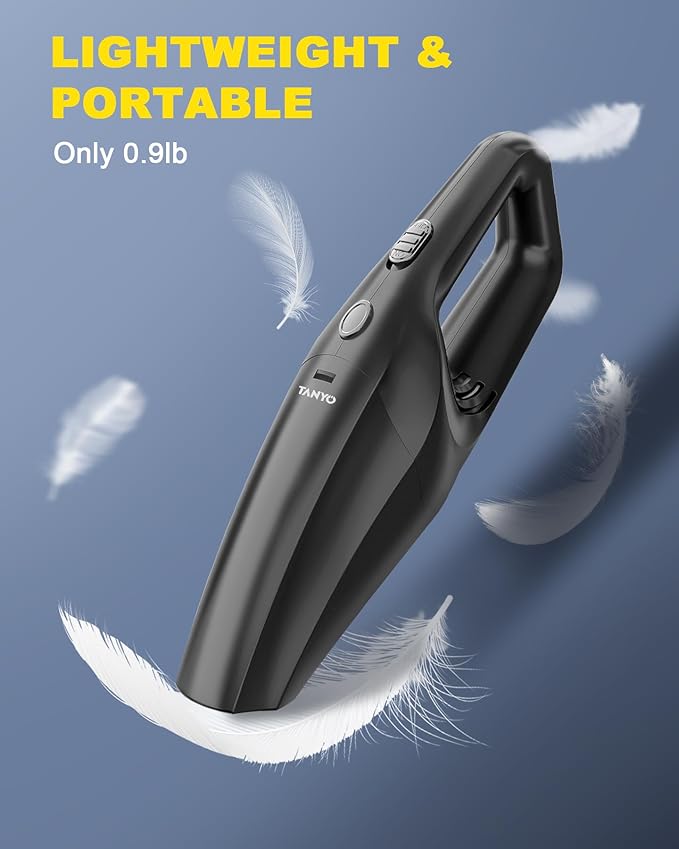 TANYO Handheld Car Vacuum Cordless, Portable Vacuum Cleaner - Image 2