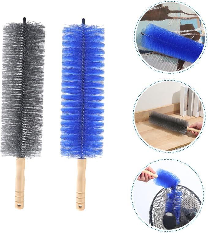 Ciieeo 2pcs Portable Fan Cleaning Brush Handle Bendable Dust Brush - Image 8